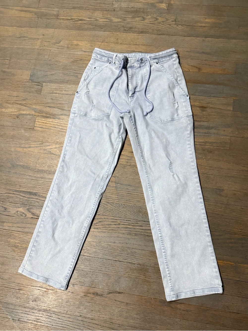 Splendid Light Blue Relaxed Drawstring Jeans